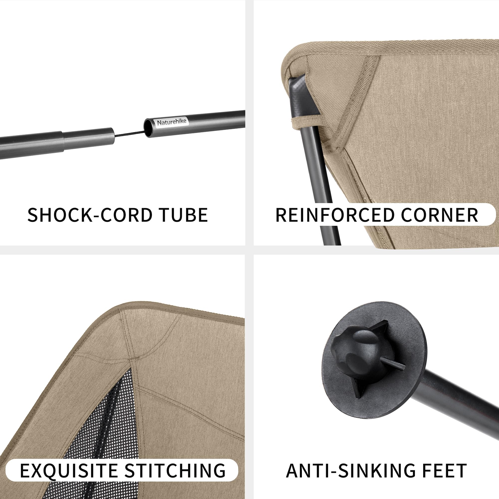 Naturehike YL05 chair compact and portable for backpacking trips.