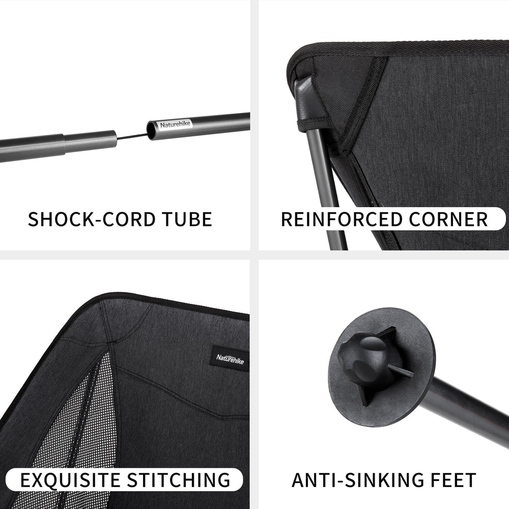 Naturehike YL05 outdoor-use setup demonstrates versatile seating on beach or trail