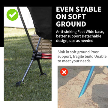 Naturehike YL08 ultralight chair weighs 2.38 lbs for easy carry.