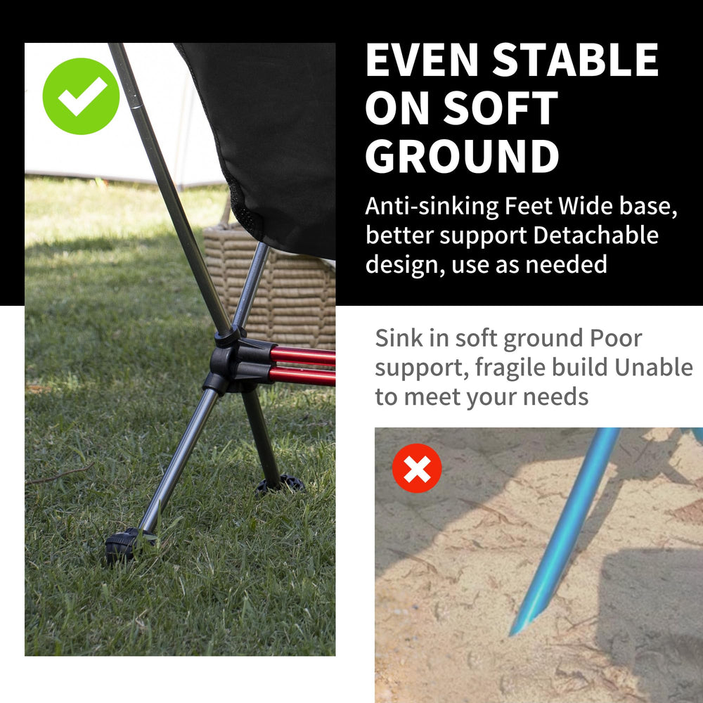 Naturehike YL08 ultralight chair weighs 2.38 lbs for easy carry.