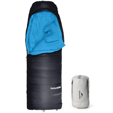 Naturehike zero-degree down sleeping bag medium size 210 cm x 75 cm for camp warmth