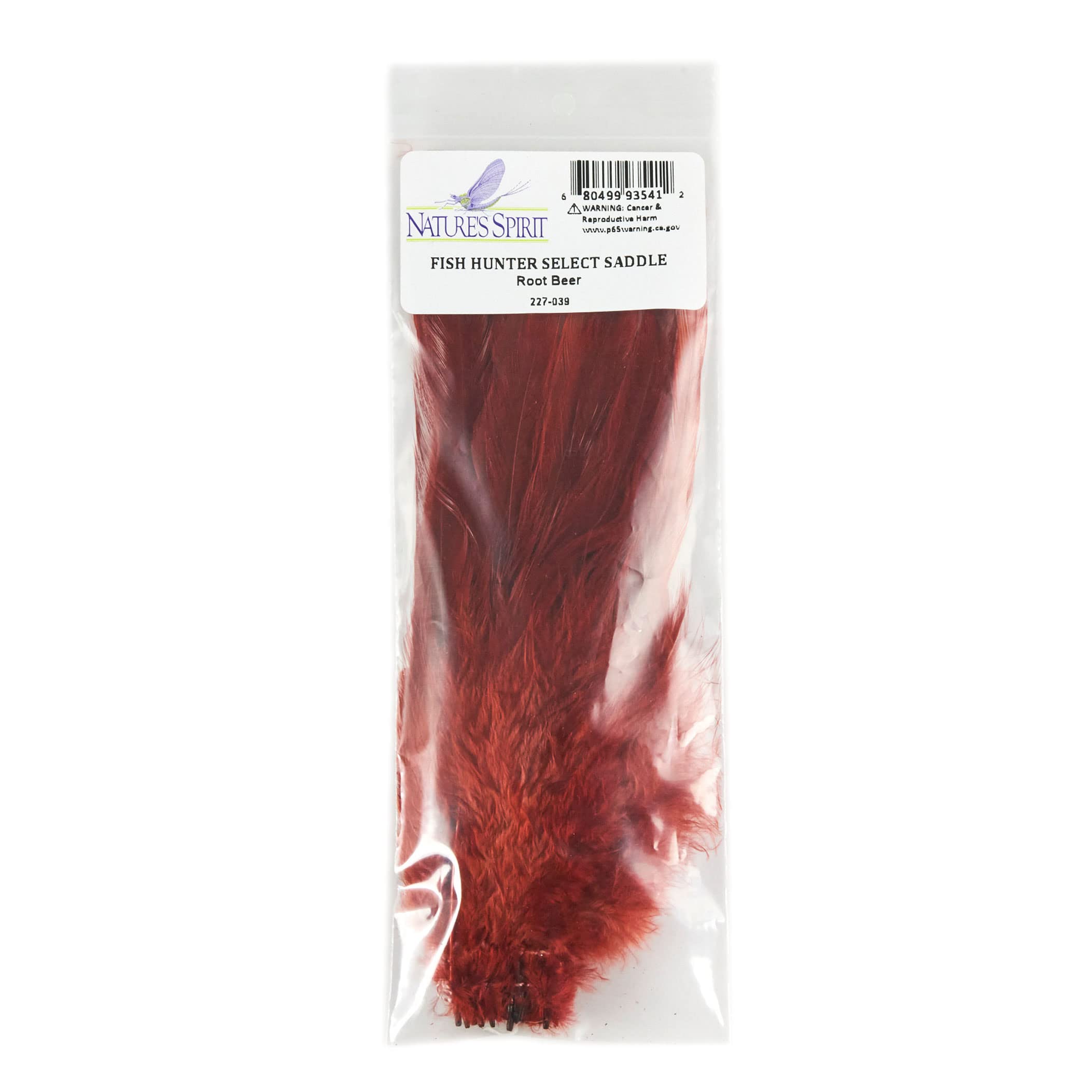Nature's Spirit Fish Hunter Select Saddle Feathers Rootbeer for large streamers and spey flies