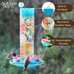 Nature's Way DGHF2 built-in perch ring enhances viewing by increasing perching space.