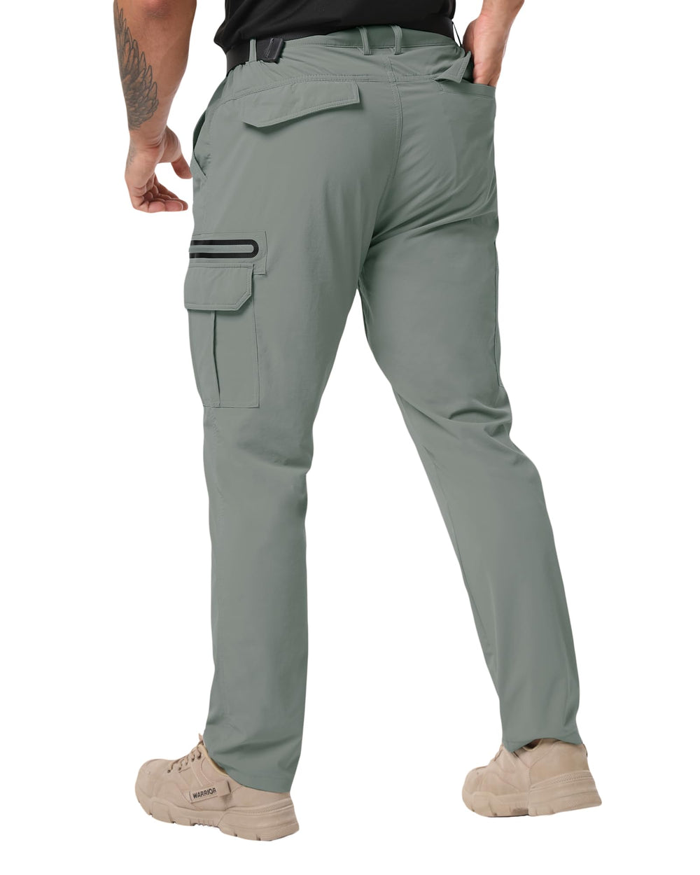 NATUVENIX hiking pants multi-pocket design keeps essentials secure during hikes.