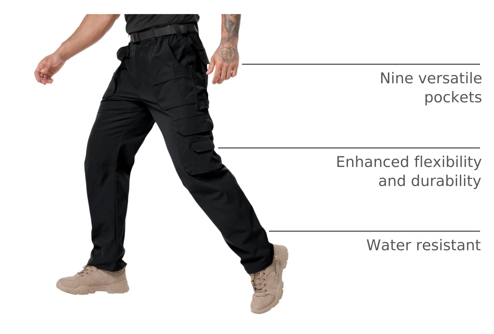 NATUVENIX hiking pants water resistance test demonstrates stay-dry capability.