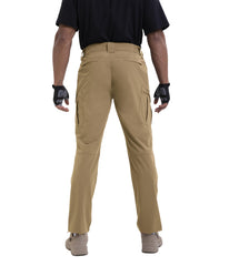 NATUVENIX lightkhaki-mens-hiking-pants multi-pocket layout demonstrates versatile travel storage.