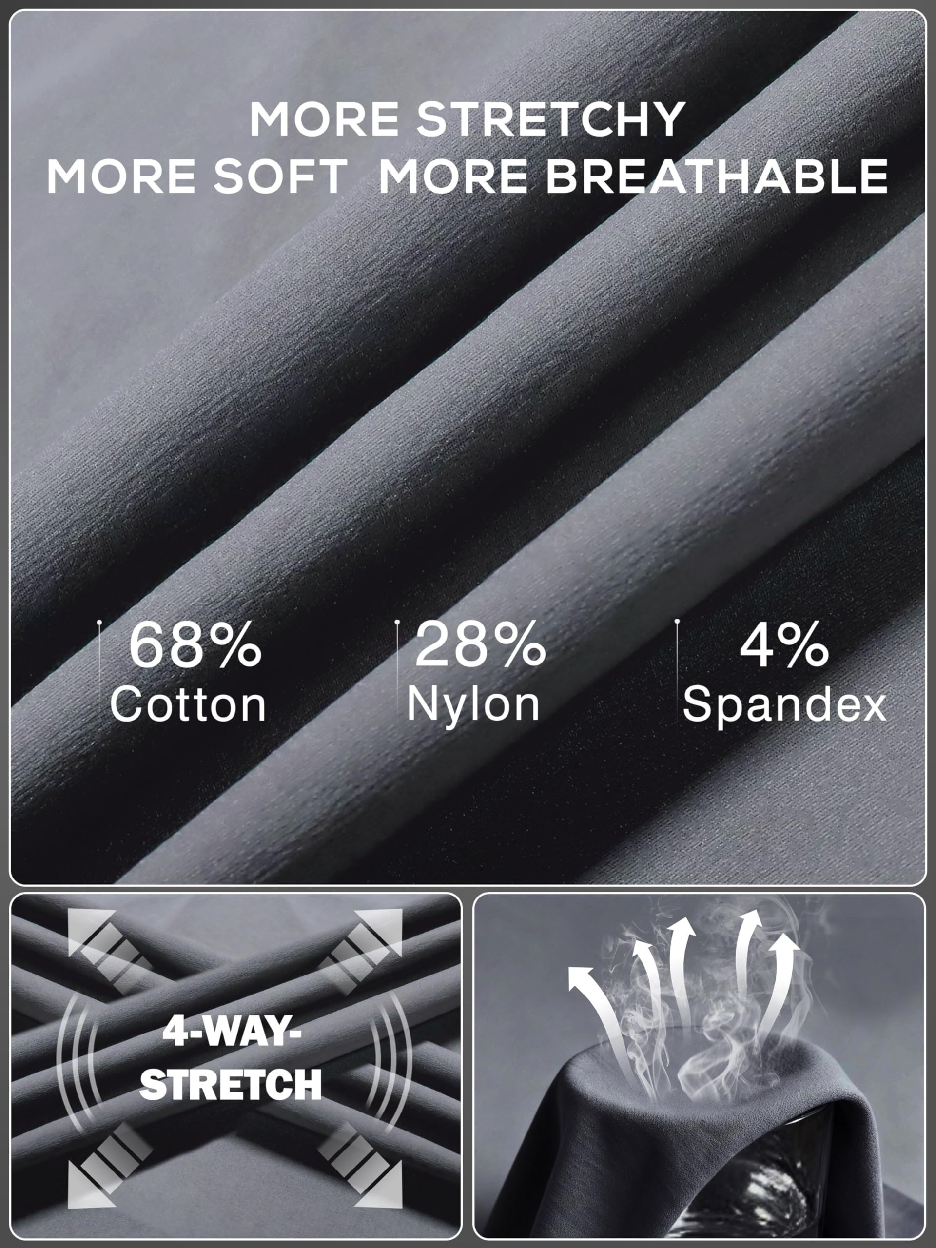 NATUVENIX lightweight grey cargo pants for travel and outdoor activities.