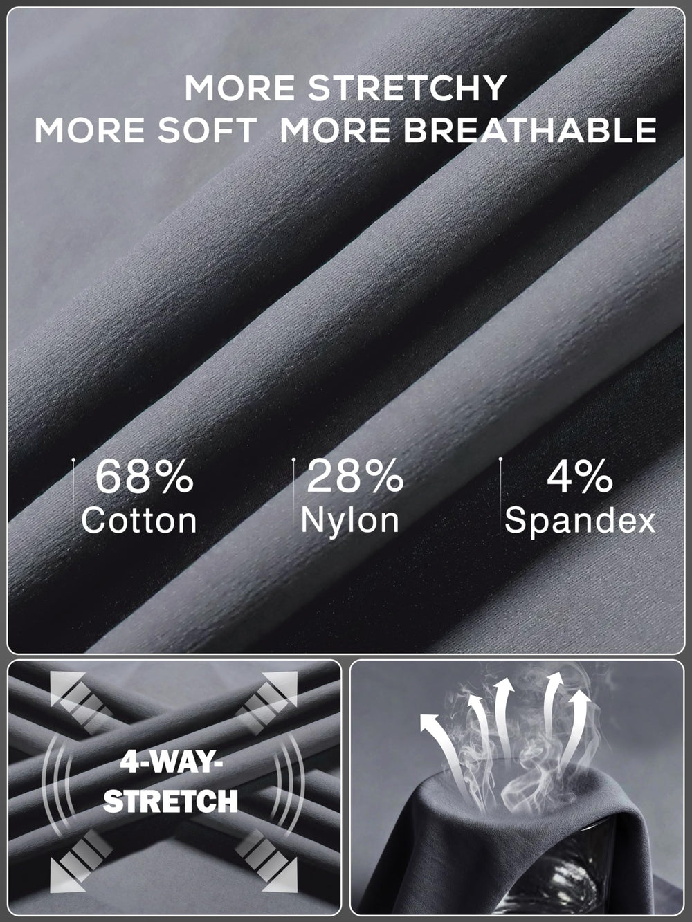 NATUVENIX lightweight grey cargo pants for travel and outdoor activities.