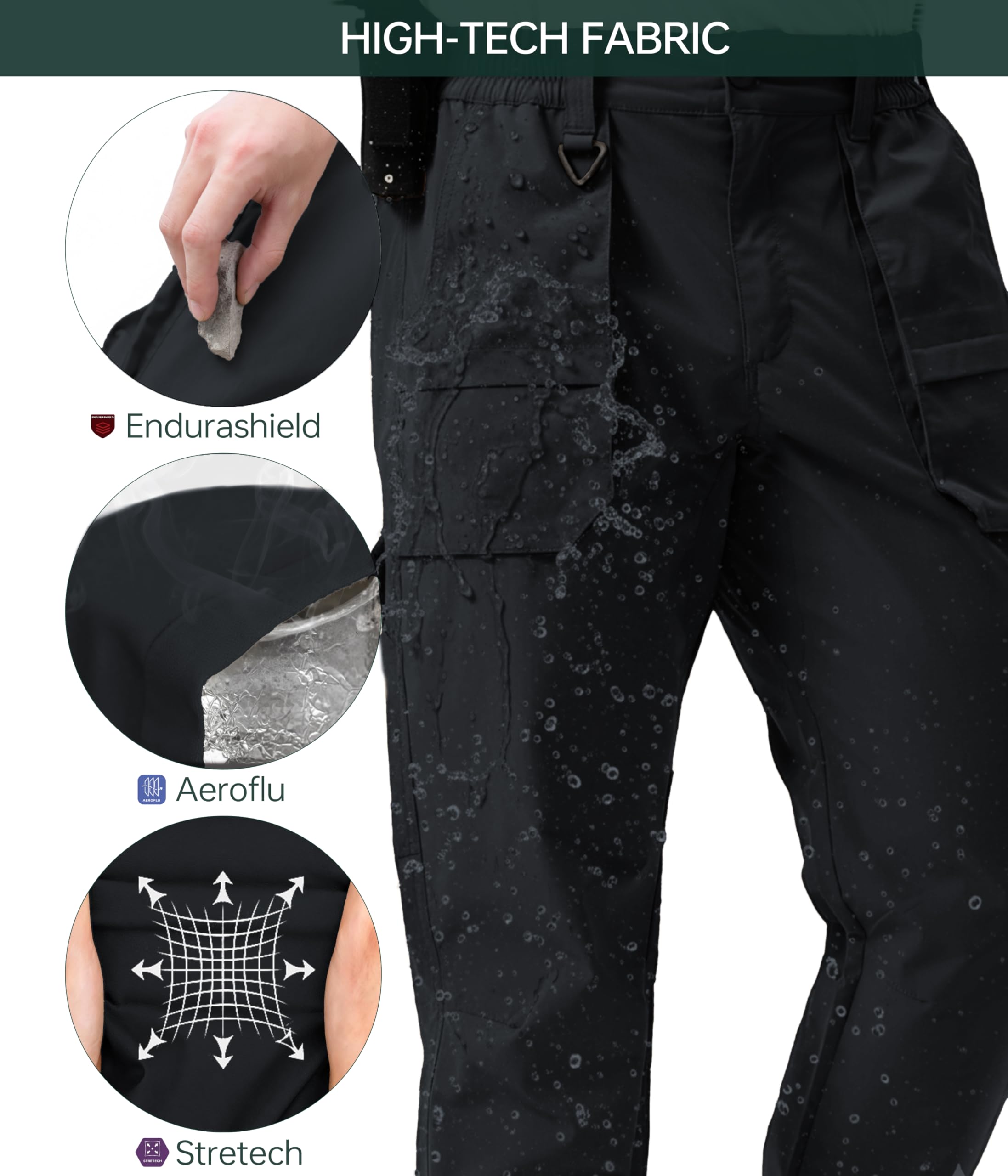 NATUVENIX multi-pocket design cargo pants shows organized gear access.