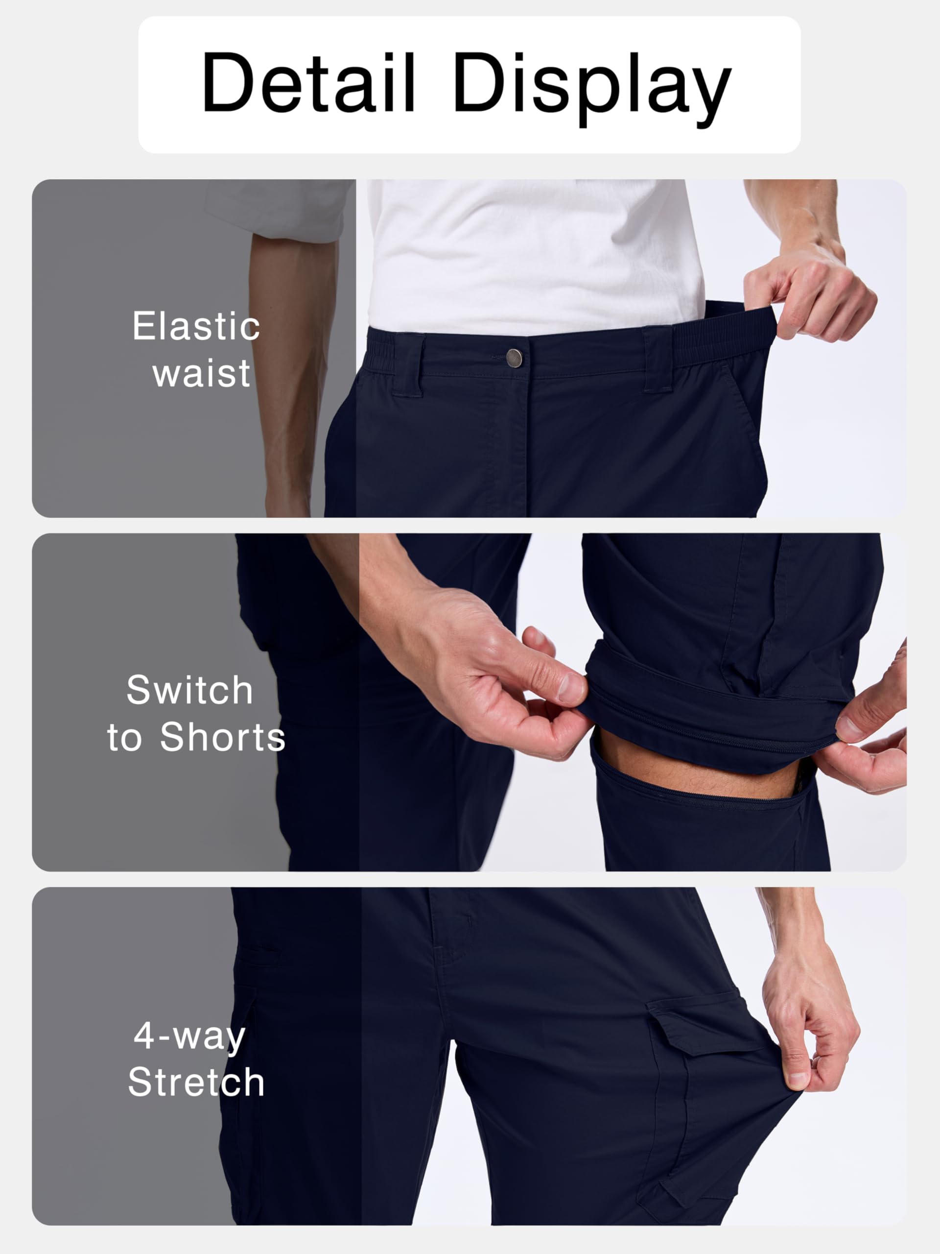 NATUVENIX pants feature YKK zipper and metal button durability