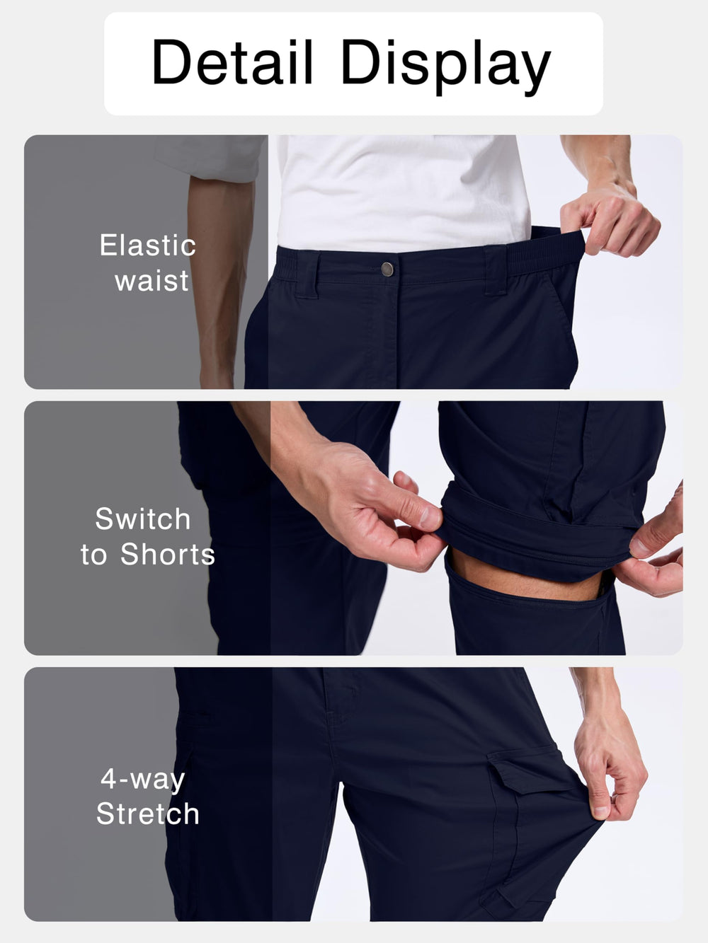 NATUVENIX pants feature YKK zipper and metal button durability