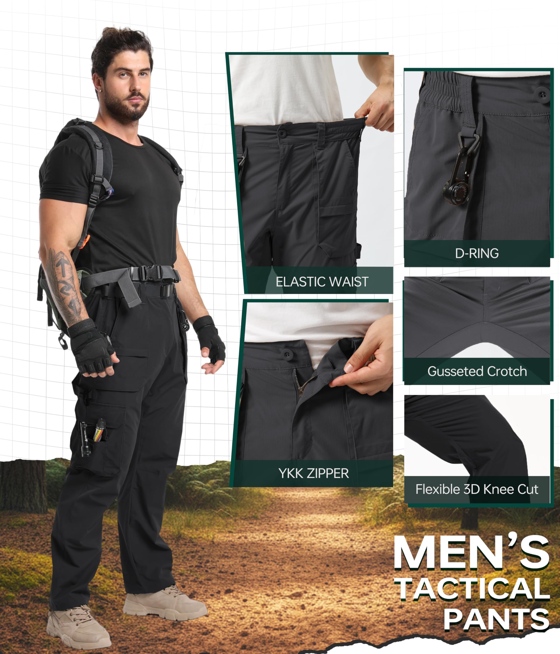 NATUVENIX YKK zippers durability close-up highlights smooth, secure closures.