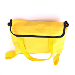 NAUTOS safety ladder close-up handle in yellow highlighting grip.