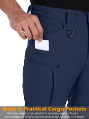 NAVEKULL men's convertible pants side pocket for easy-access essentials.