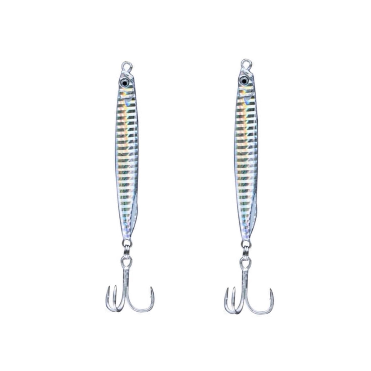 Navicatch 150g silver jig close-up, designed for deep-water jigging and strong strikes.