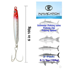 Navicatch mackerel-imitation-jig-east-coast-red mimics baitfish to attract predators