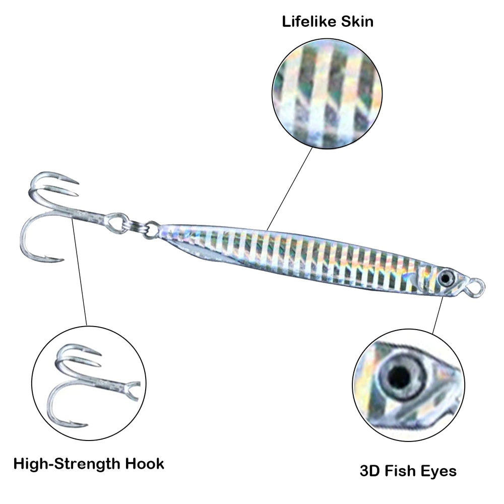 Navicatch target-species image demonstrates lure appealing to bass, mackerel, bluefish.