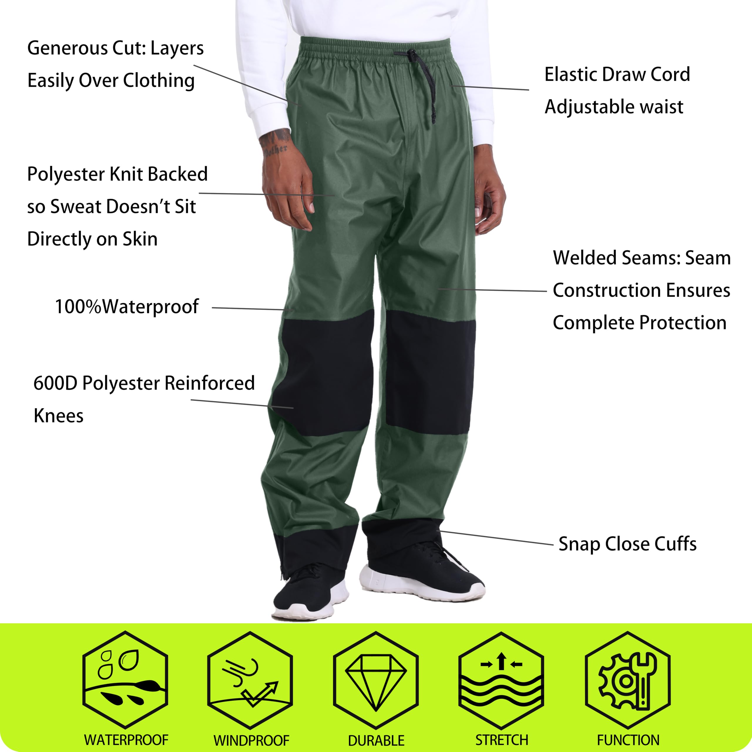 NAVIS MARINE rain suit breathable design enhances comfort in damp weather.