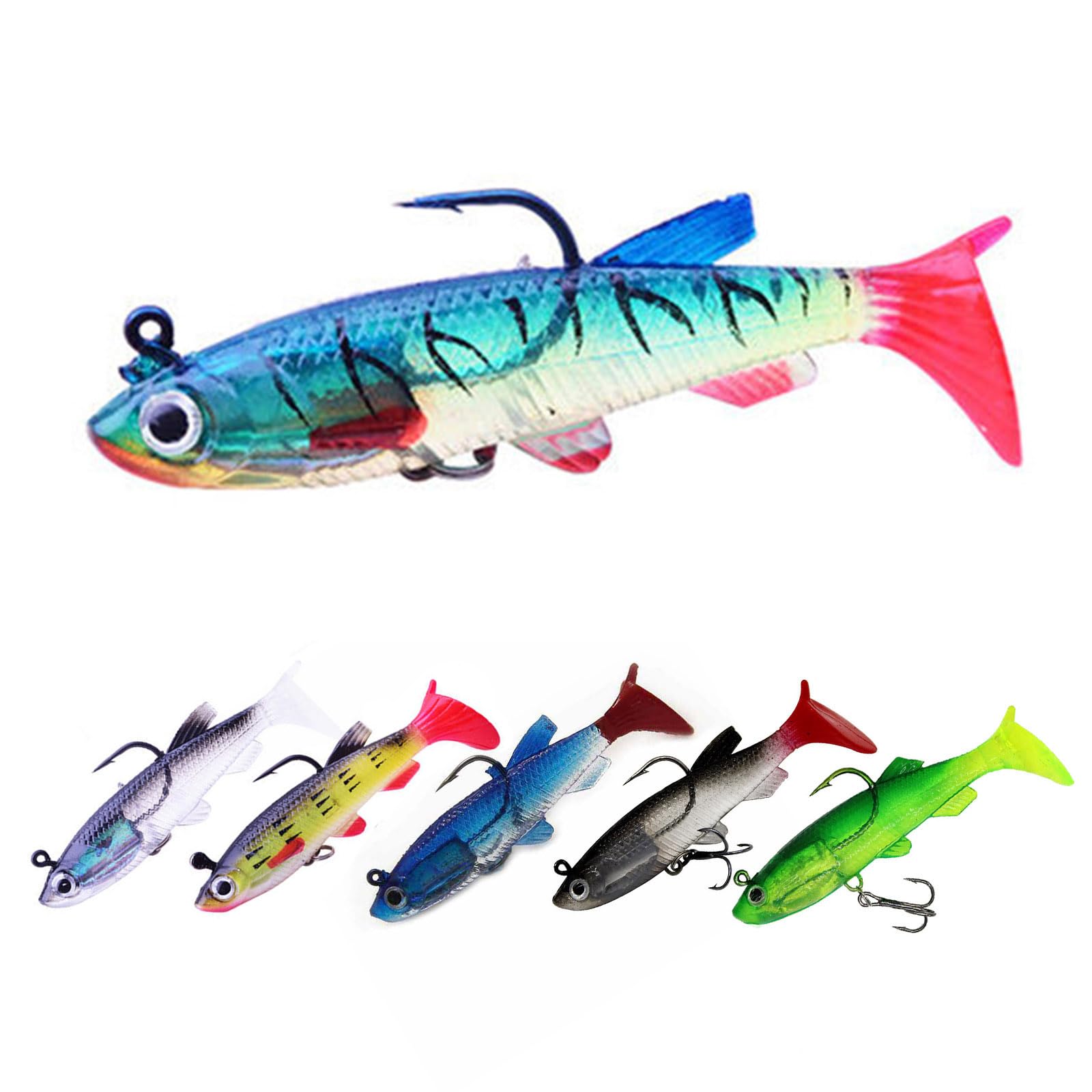 NAWAISH lure shows paddle-tail action for realistic water movement and quick strikes.