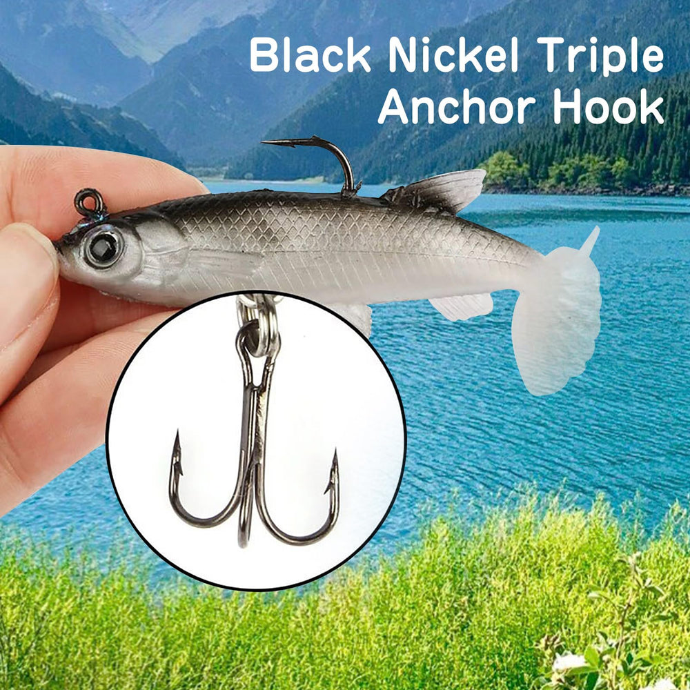 Nawaish pre-rigged jig head saves time and improves casting distance.
