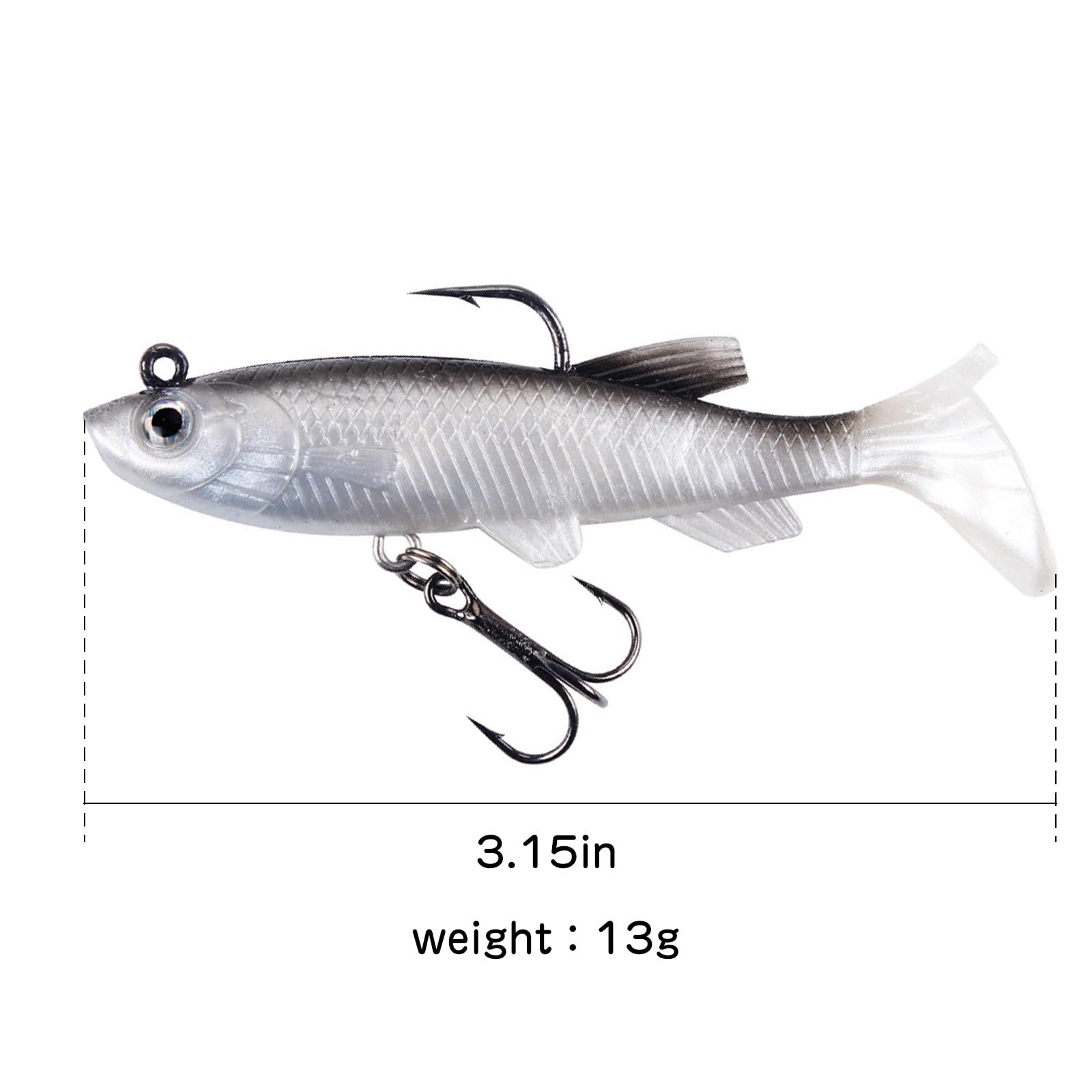 Nawaish versatile swimbaits suit bass, trout, walleye and more.