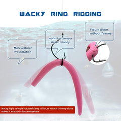 Worm rig setup using Nawaish kit for Wacky Style and Neko Rig.