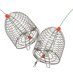 NAWTOR bait trap cage side view with spring lid