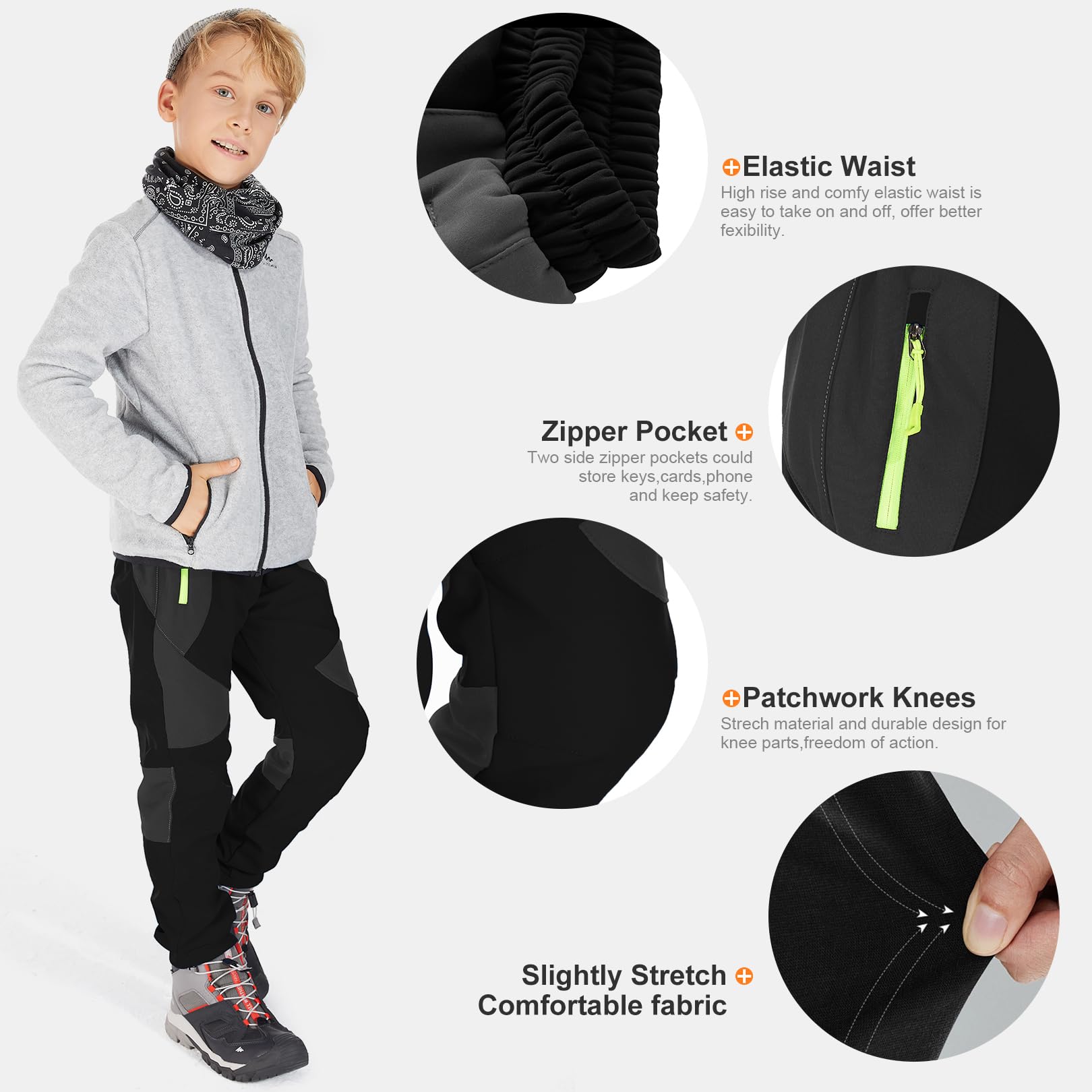 nayjury kids snow pants winter-activities: ideal for hiking, skiing, and snowboarding adventures