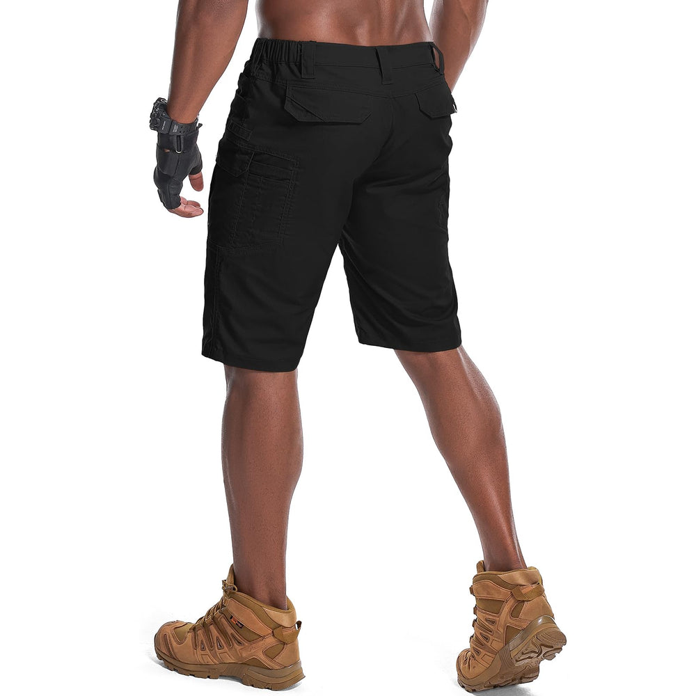 nayjury men's hiking cargo shorts multi-pocket closeup shows secure closures