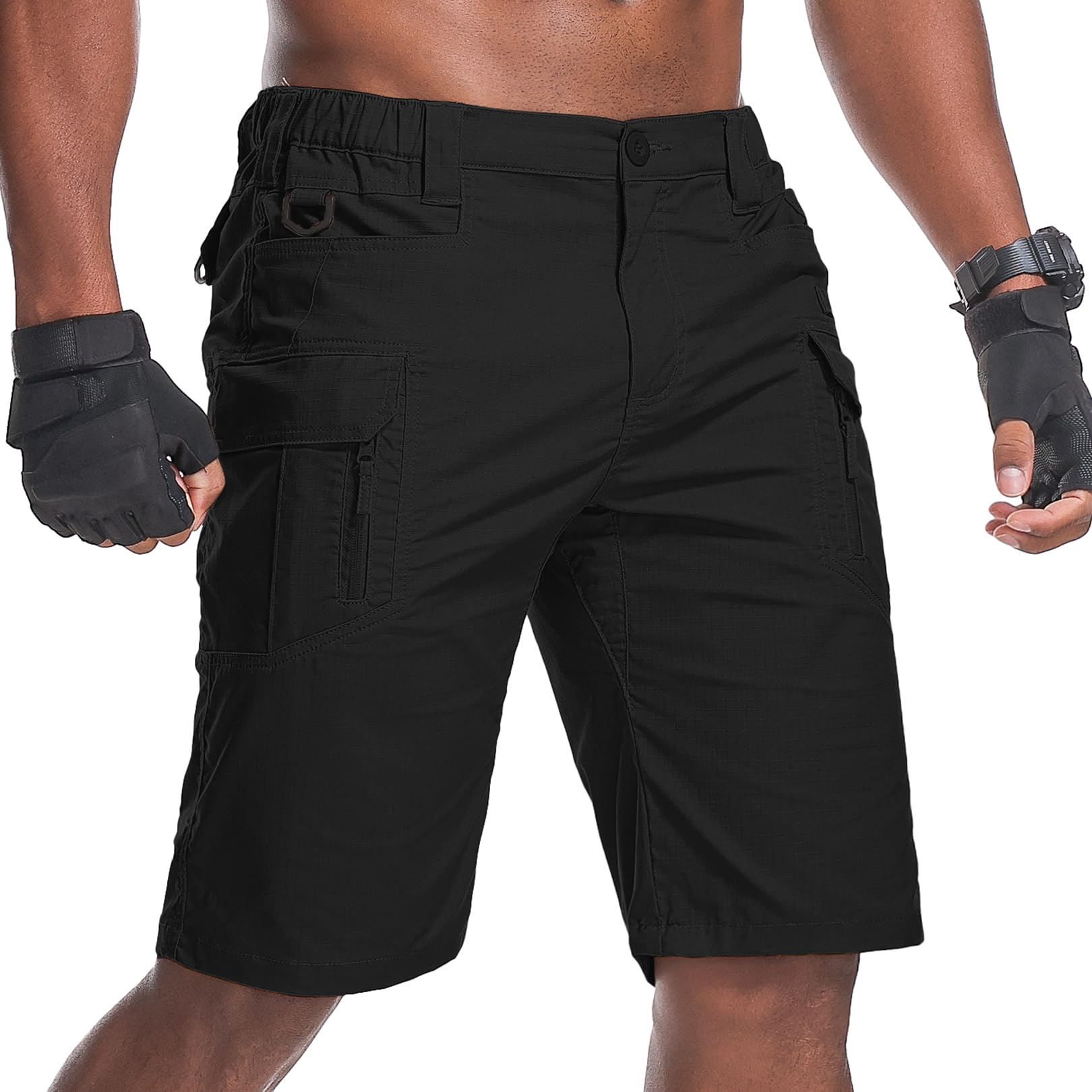 nayjury men's hiking cargo shorts side pocket highlights accessible gear storage