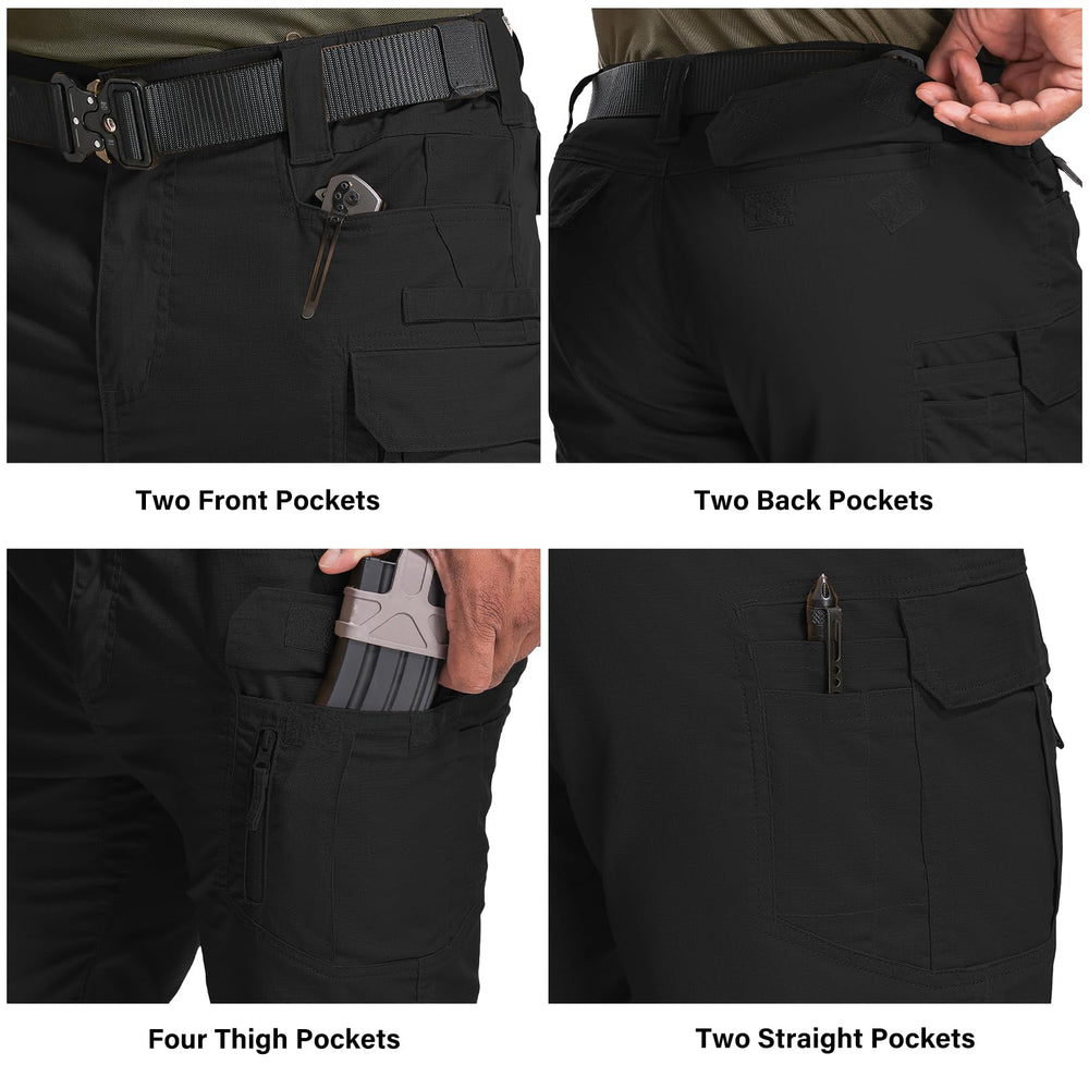 nayjury men's hiking cargo shorts waist detail highlights belt loops and flexible fit