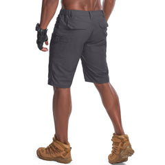 Nayjury hiking shorts back pocket with closure for secure items.