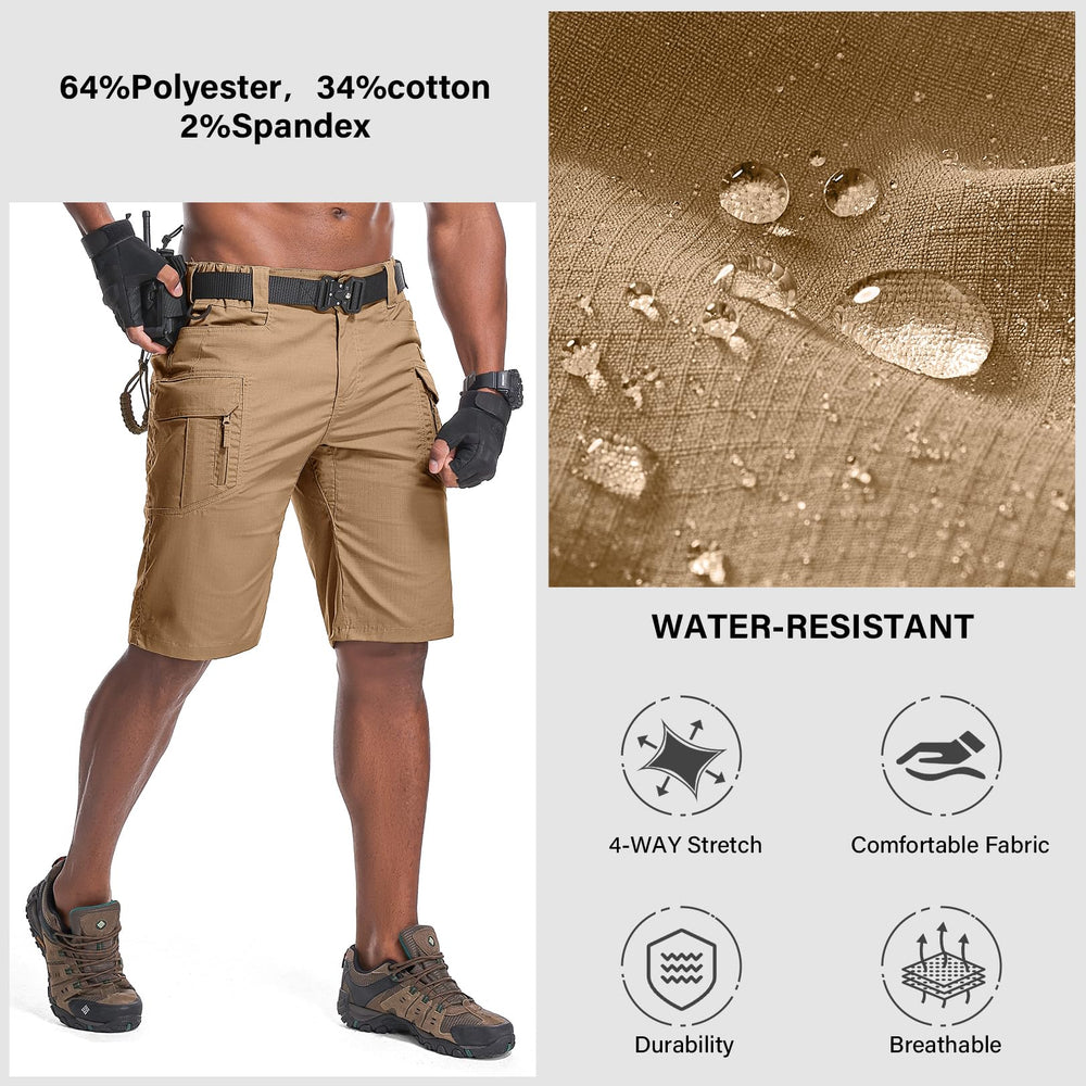 Nayjury men's hiking shorts fabric closeup reveals UPF50 protection and durable material