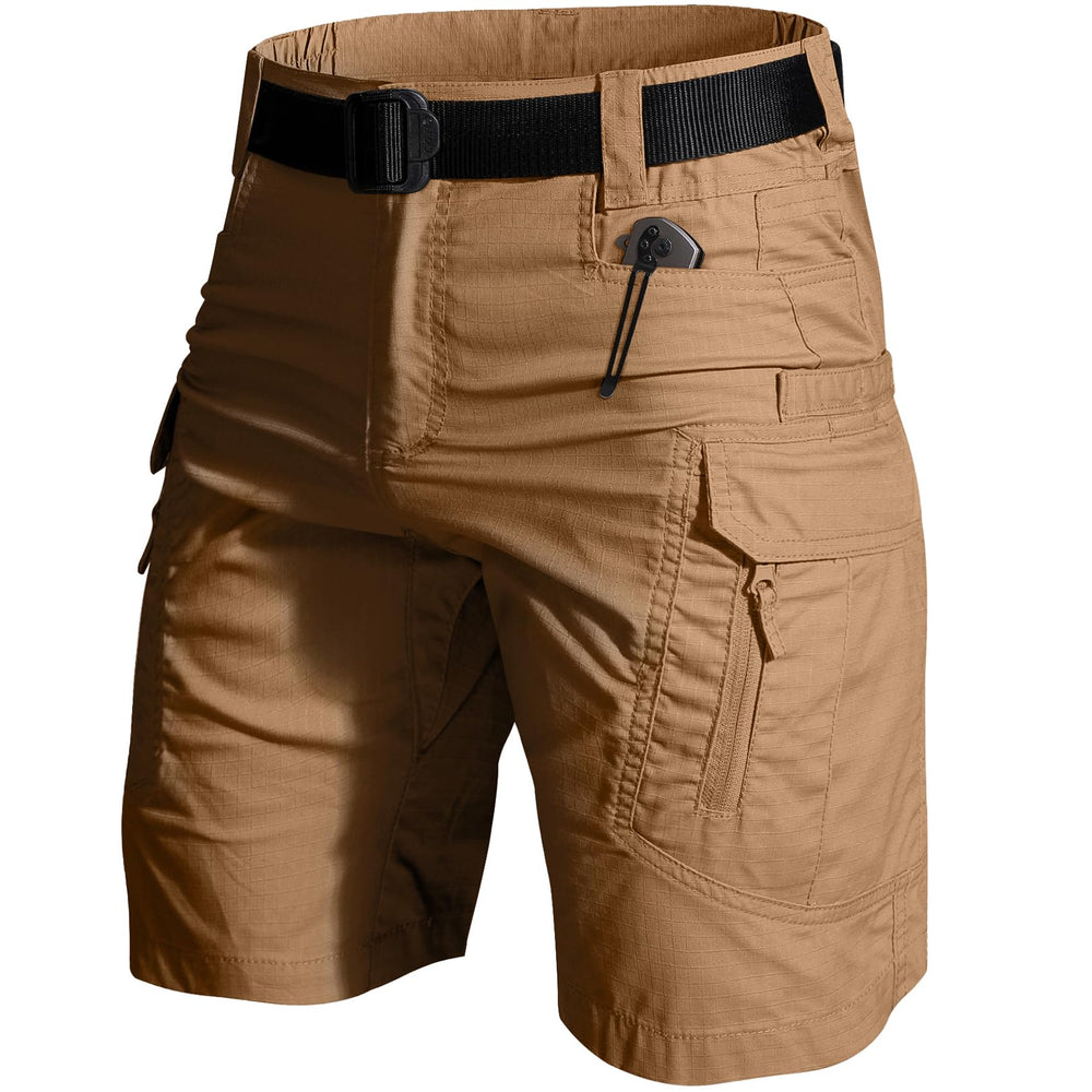 Nayjury men's hiking shorts front view showing multiple pockets for essentials on trail