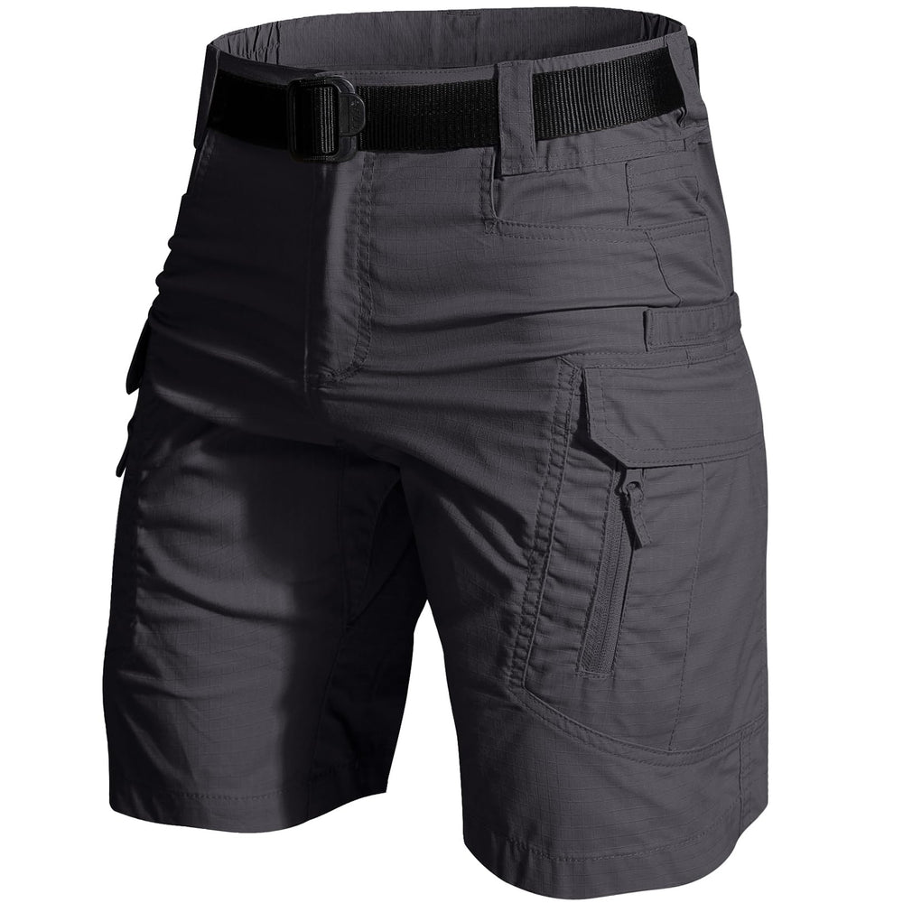 Nayjury men's hiking shorts front pocket detail for quick-access essentials on hikes.