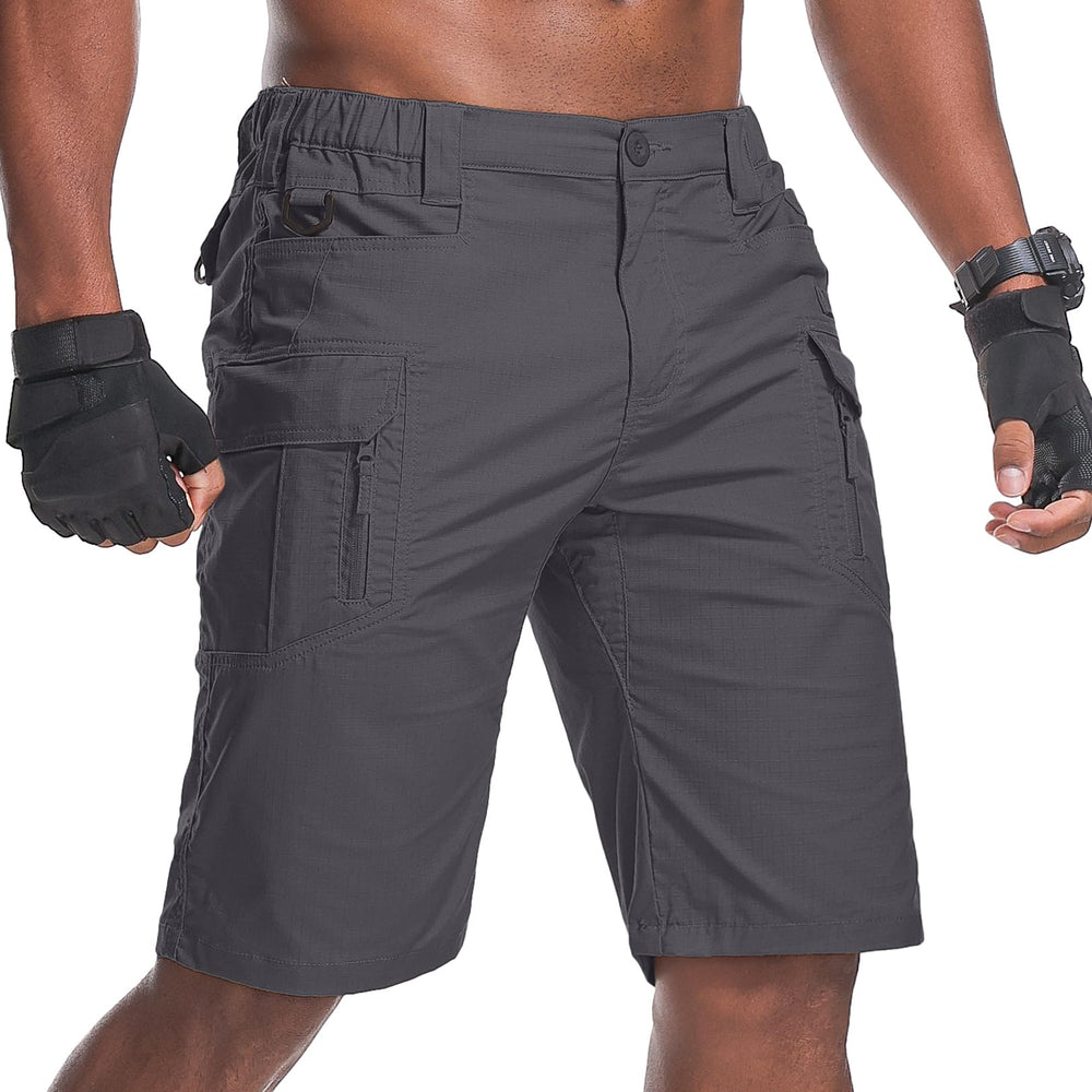 Nayjury men's hiking shorts side pocket close-up showing versatile storage.