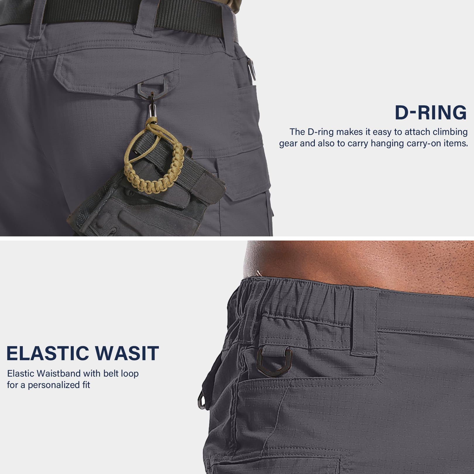 Nayjury shorts water-resistant fabric close-up ideal for light rain.
