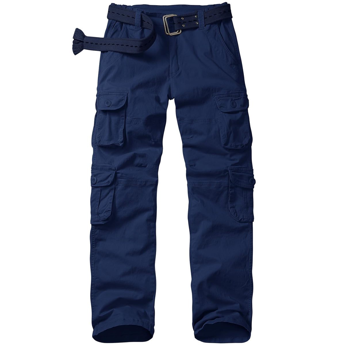 nayjury women's cargo pants elastic waist front view with versatile pockets for travel