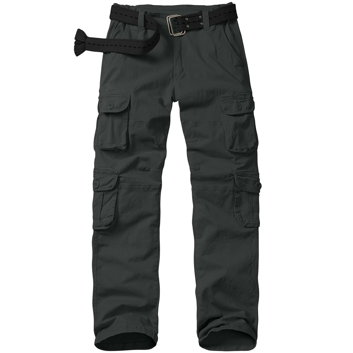 Nayjury women's cargo pants elastic waistband front view showing everyday comfort