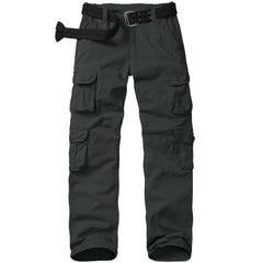 Nayjury women's cargo pants elastic waistband front view showing everyday comfort