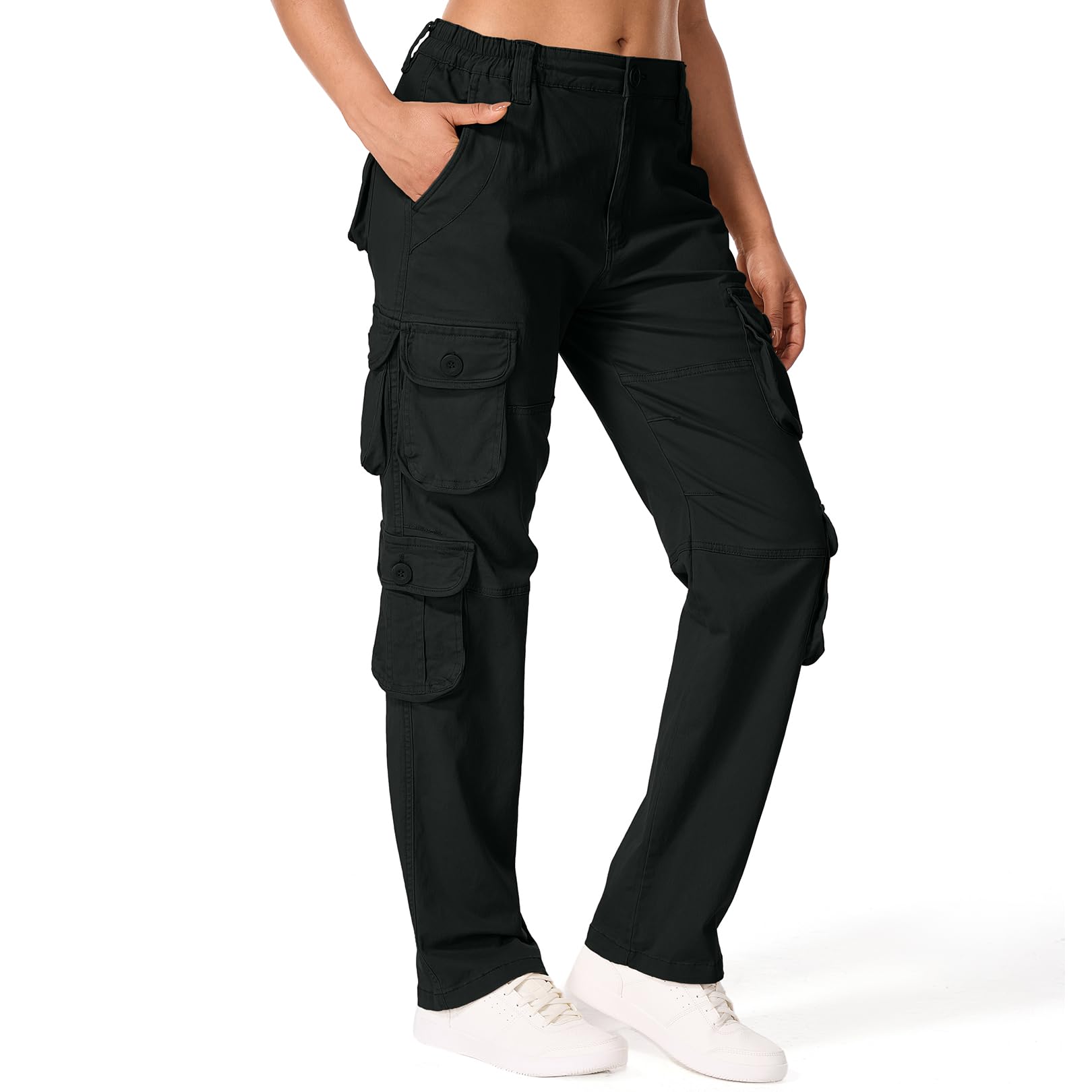 Nayjury cargo pants side pocket view highlighting hands-free storage