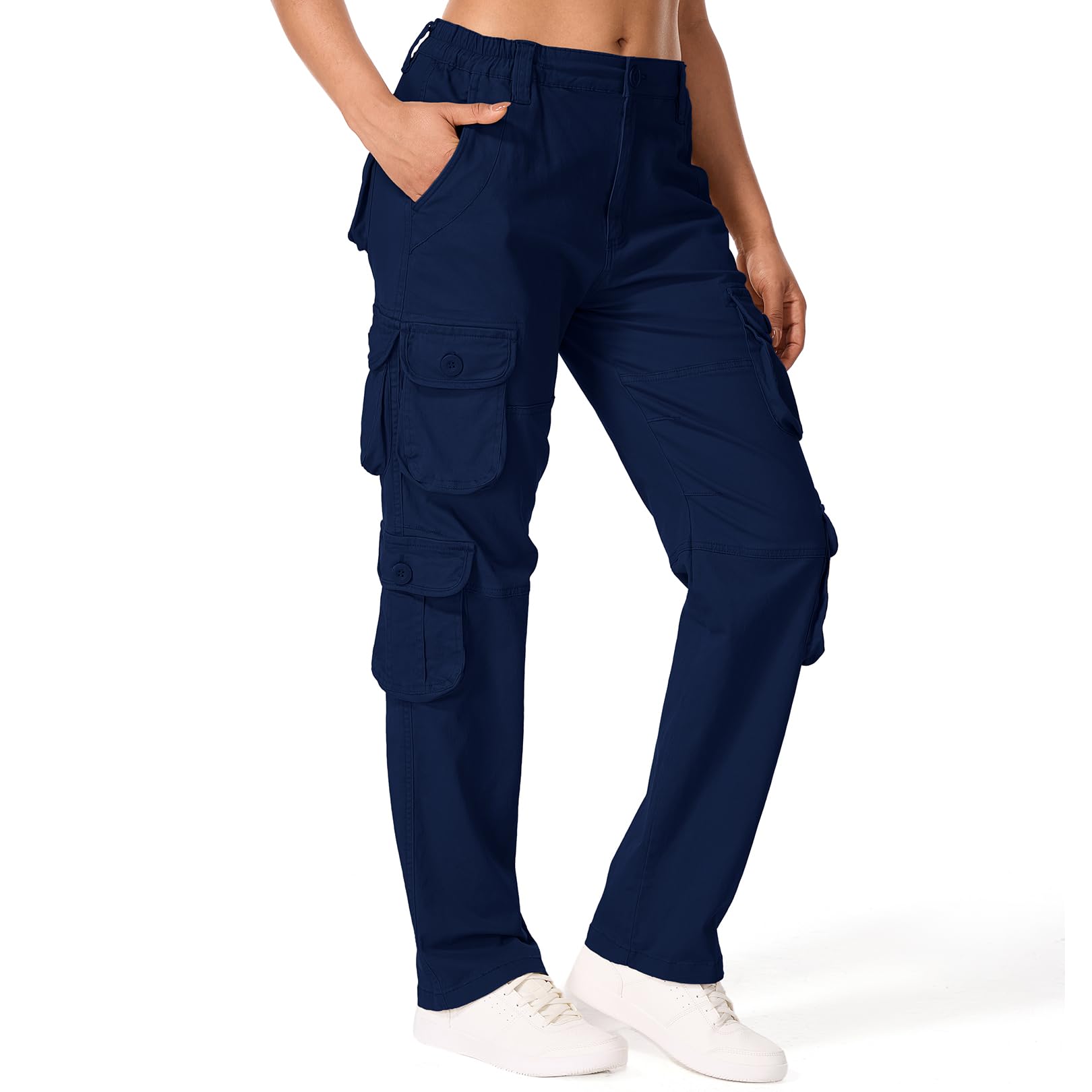 nayjury women's cargo pockets layout showing generous storage for essentials on hikes.