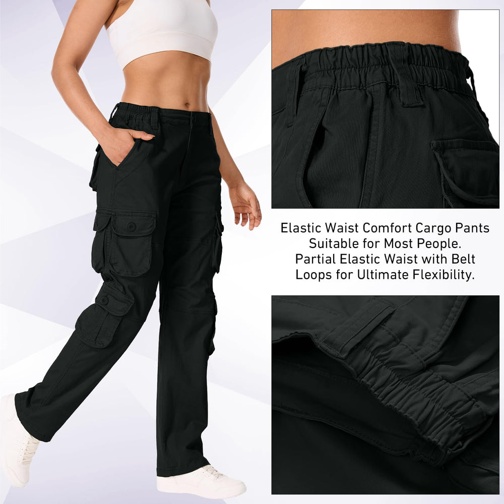Nayjury cargo pants pocket-focused image showing 10 pockets for gear organization