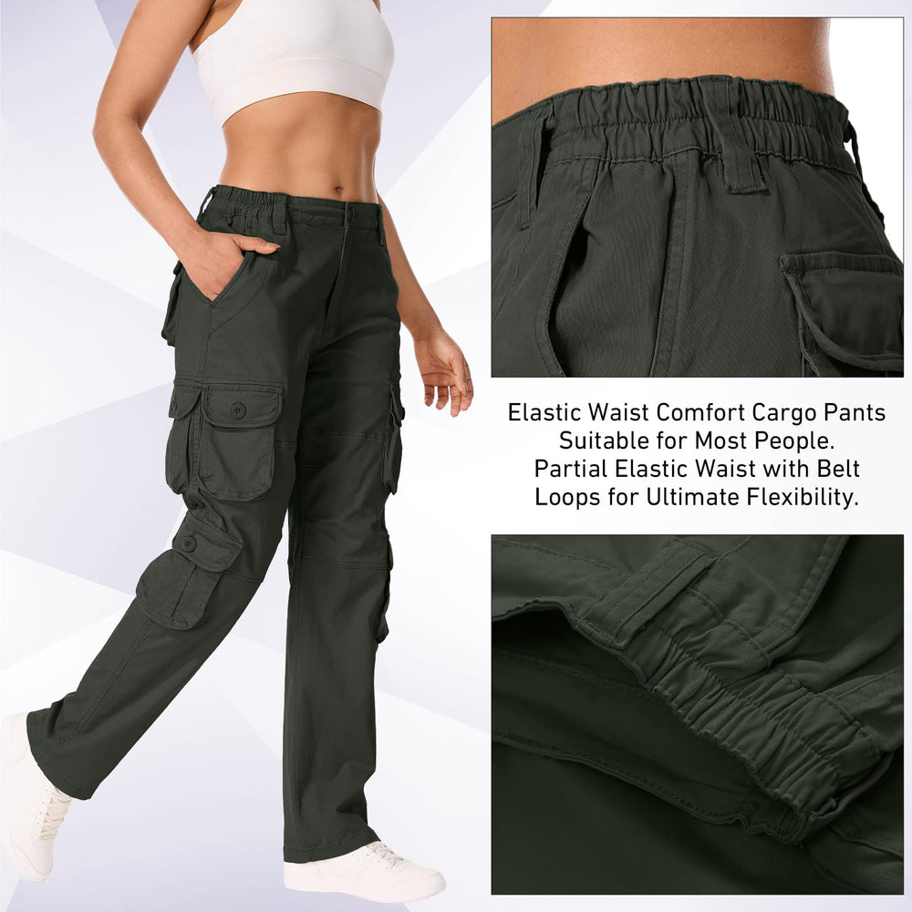 nayjury women's cargo pants UPF50+ fabric for sun protection on sunny trails.