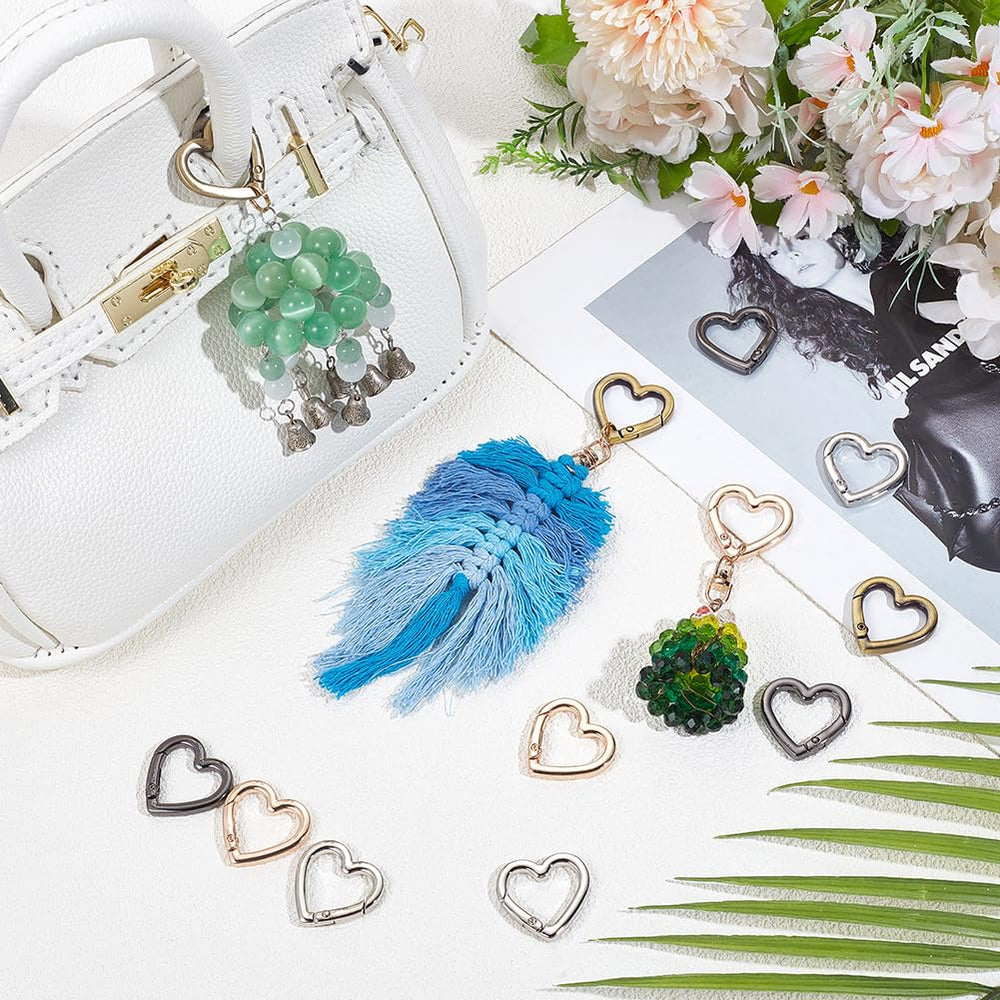 NBEADS heart keyclip color-d durable alloy for daily use