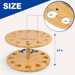 Close-up of 360-degree rotating base and center column
