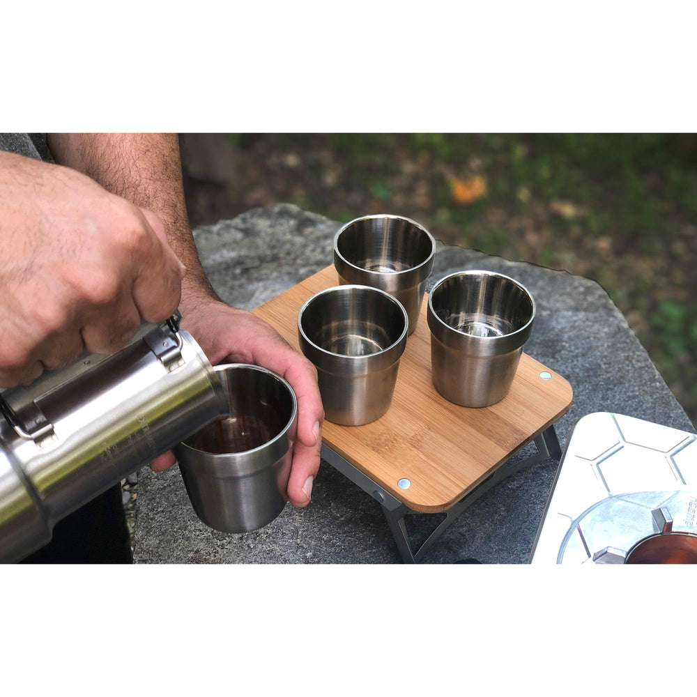 ncamp 304 stainless steel cup with silicone wrap for durability