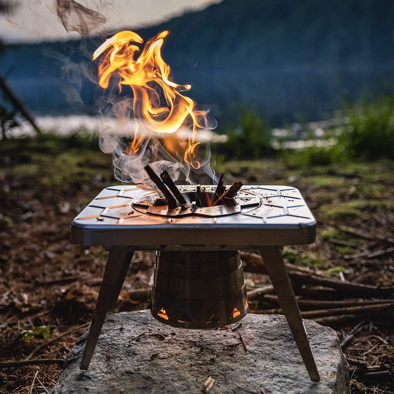 ncamp durable stove made from stainless steel and aluminum