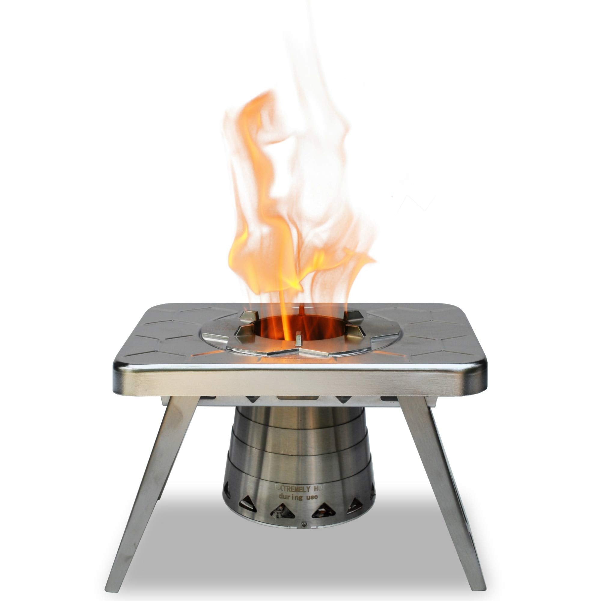 ncamp stove plus lightweight aluminum design for easy carry
