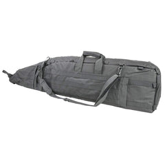 Removable center divider on NcSTAR drag bag urban gray enables flexible layout